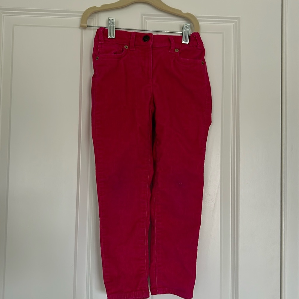 Crew cuts pink corduroys